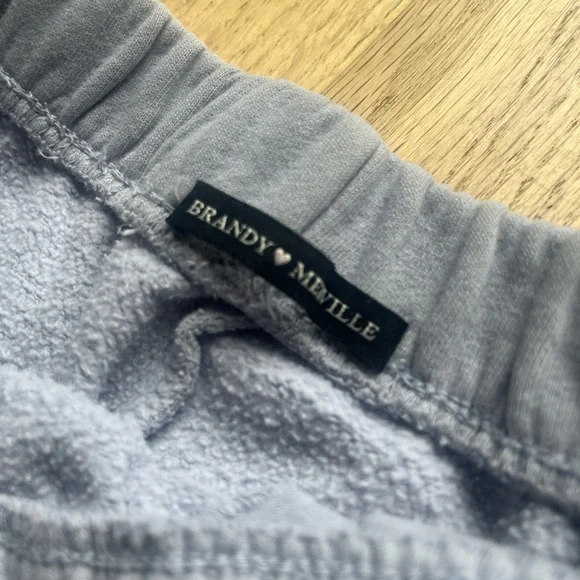 Brandy Melville Light Blue Cuffed Sweatpants - Picture 3 of 3